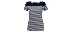 Key West Alison Dame T-shirt Navy/White Str. M