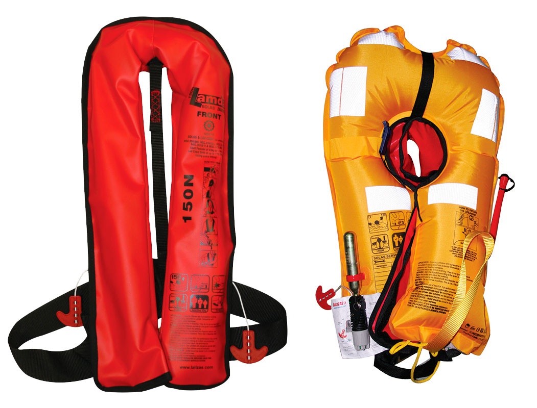 Lalizas Lamda oppustelig redningsvest SOLAS 150N