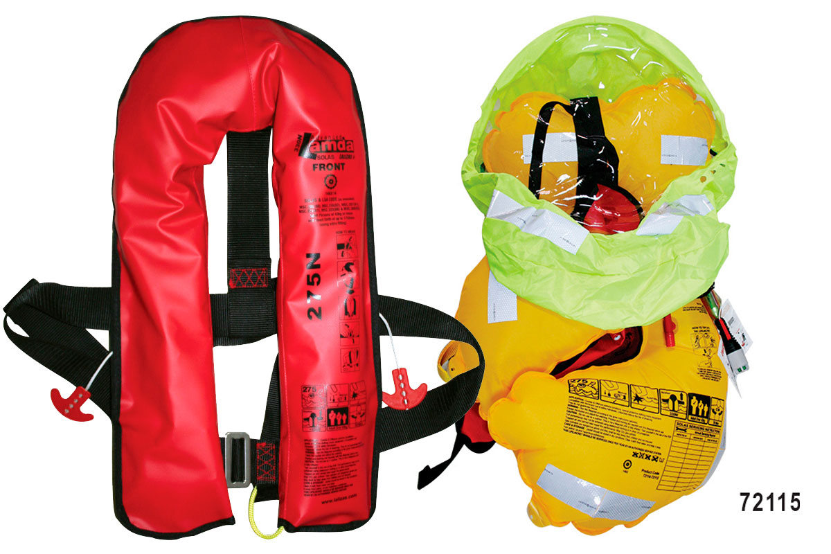 Lalizas Lamda oppustelig redningsvest SOLAS 330N S