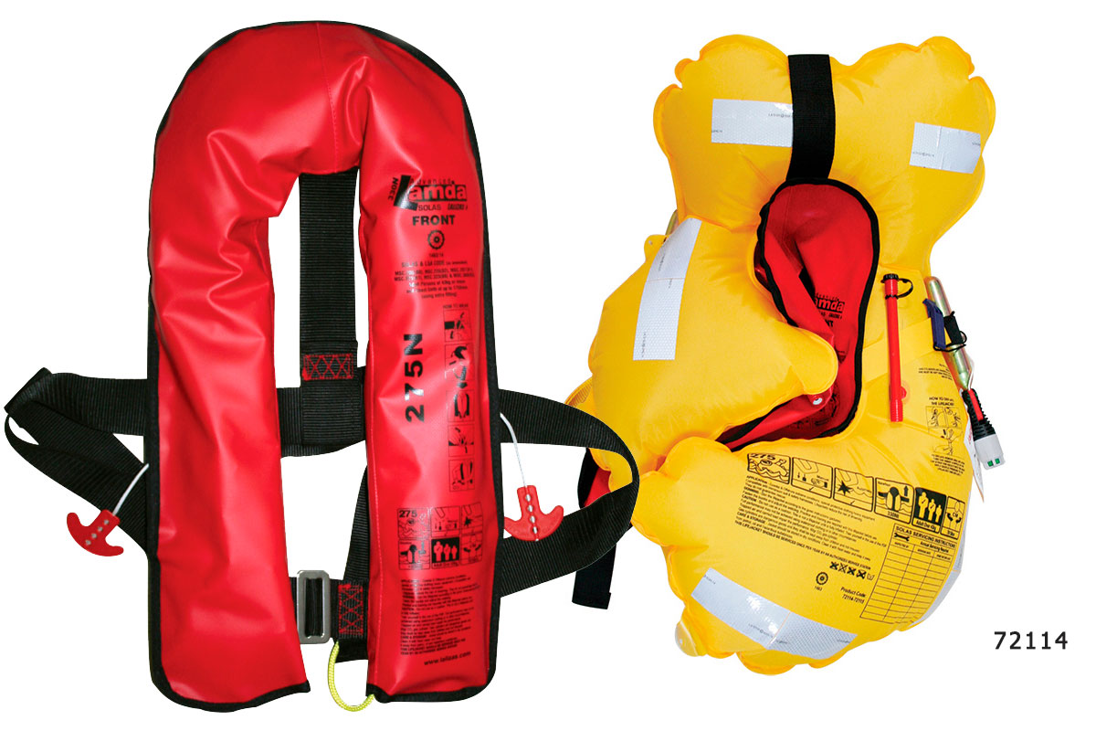 Lalizas Lamda oppustelig redningsvest SOLAS 330N