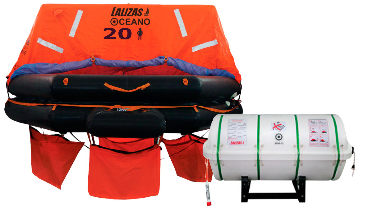 Lalizas redningsfl�de SOLAS TOB 20 personer (B)