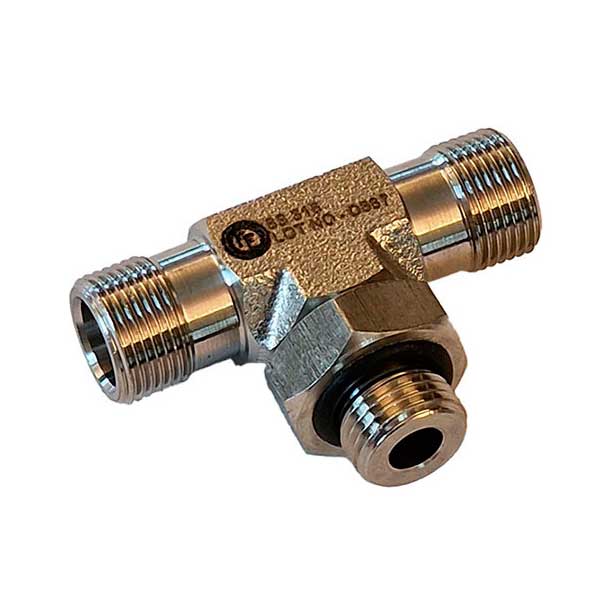 Multisteer T-fitting 2x9/16 + 1/2"