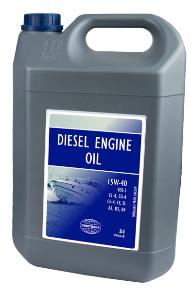 Diesel motorolie 15W-40, mineralsk, 5 Ltr
