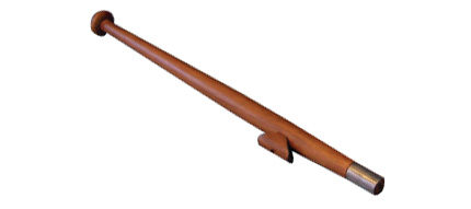 Flagspil teak 60 cm.