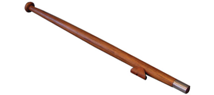 Flagspil teak 75 cm.