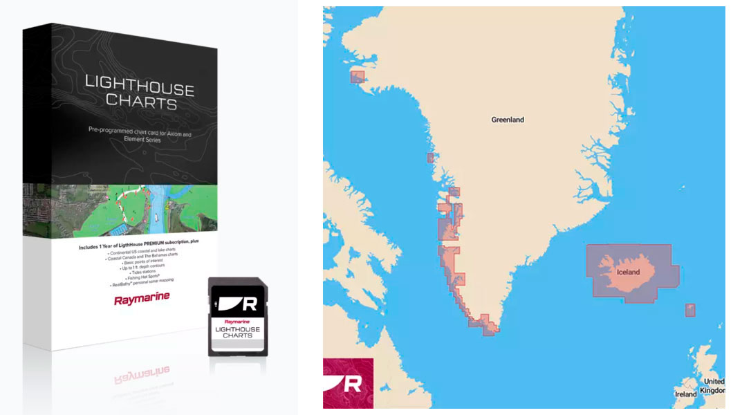 Raymarine Lighthouse s�kort Island F�r�erne Gen2