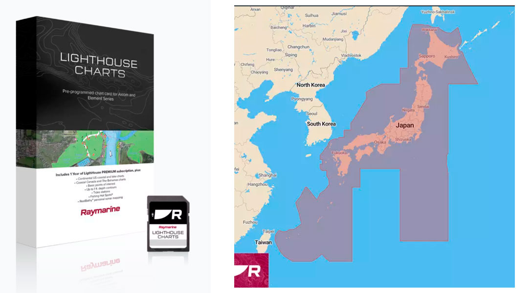 Raymarine Lighthouse s�kort Japan Gen2