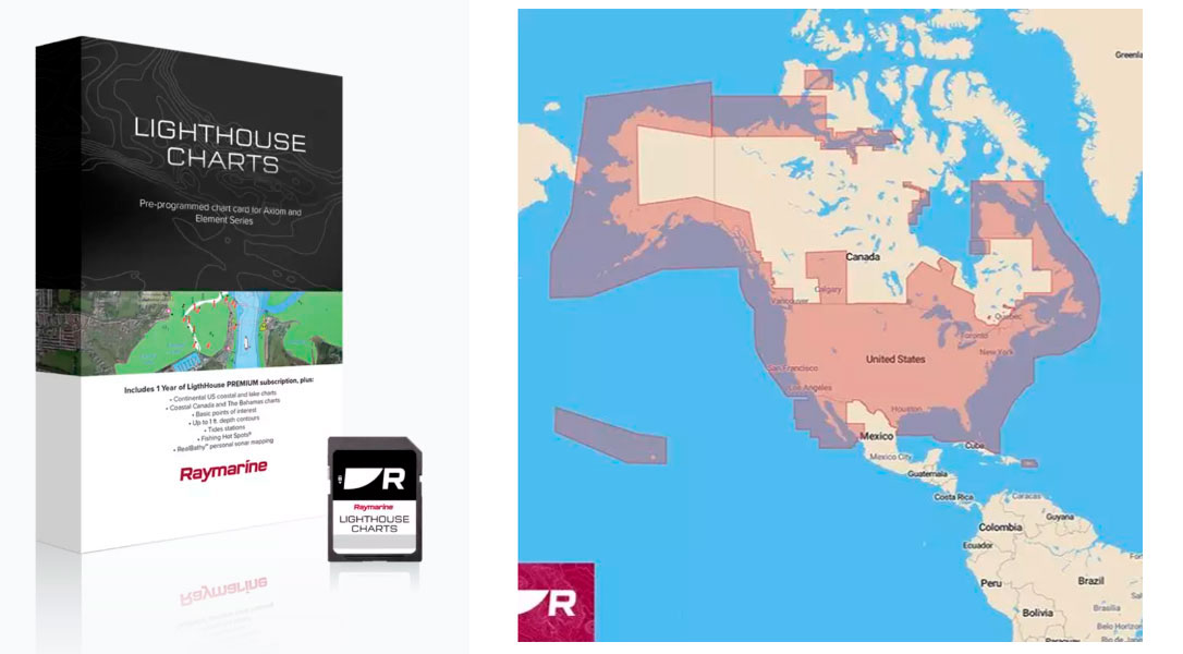 Raymarine Lighthouse s�kort Nordamerika Gen2