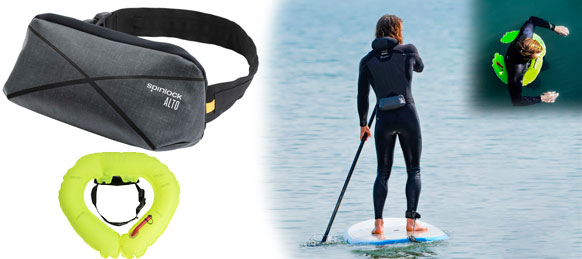 Spinlock Deckvest 75N SORT SUP Board vest - bådudstyr til lavpris Marinetorvet