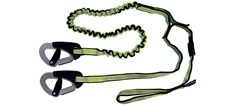 Spinlock elastik livline med 2 kroge og Loop
