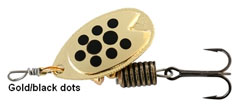 Abu Fast Attack spinner 5 gram Gold-Black Dots