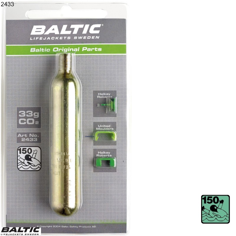 Baltic gaspatron 33g med sikkerhedsstift