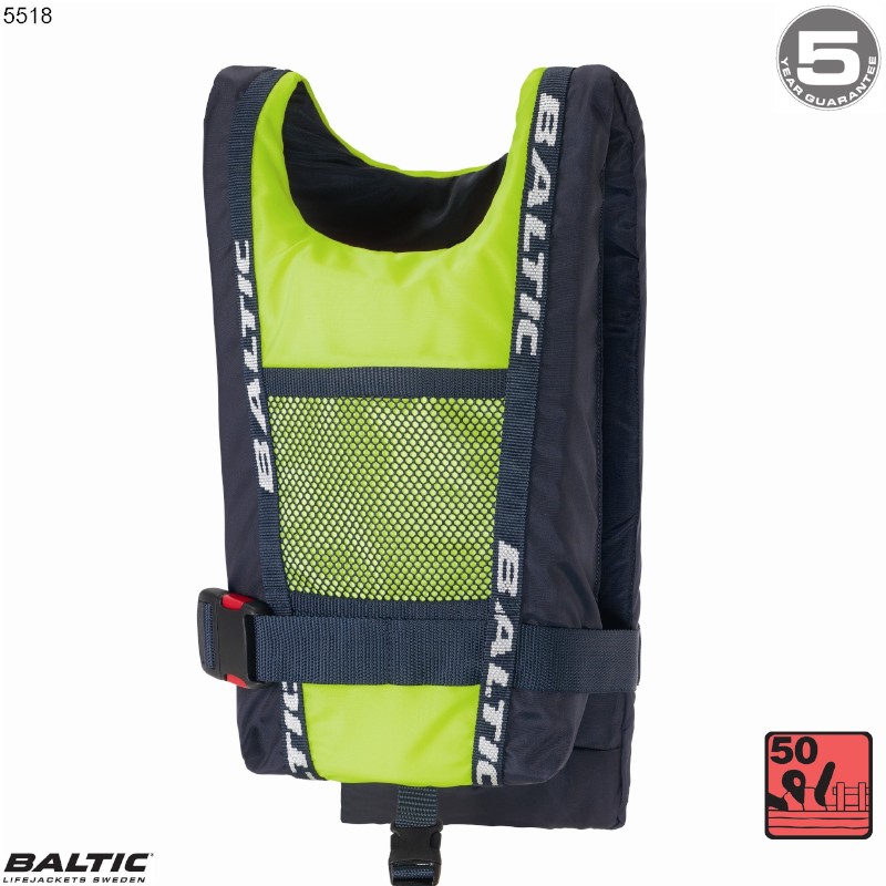 Baltic kajak- og kanovest 40-130 kg. Lime