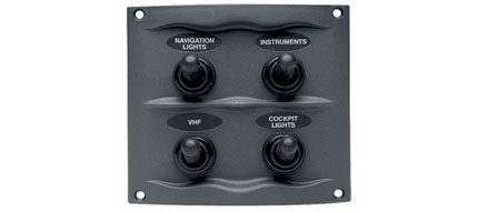 El-panel D-lux 4 kontakter