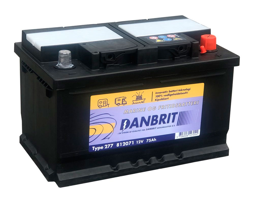 DanBrit forbrugsbatteri 75 Ah
