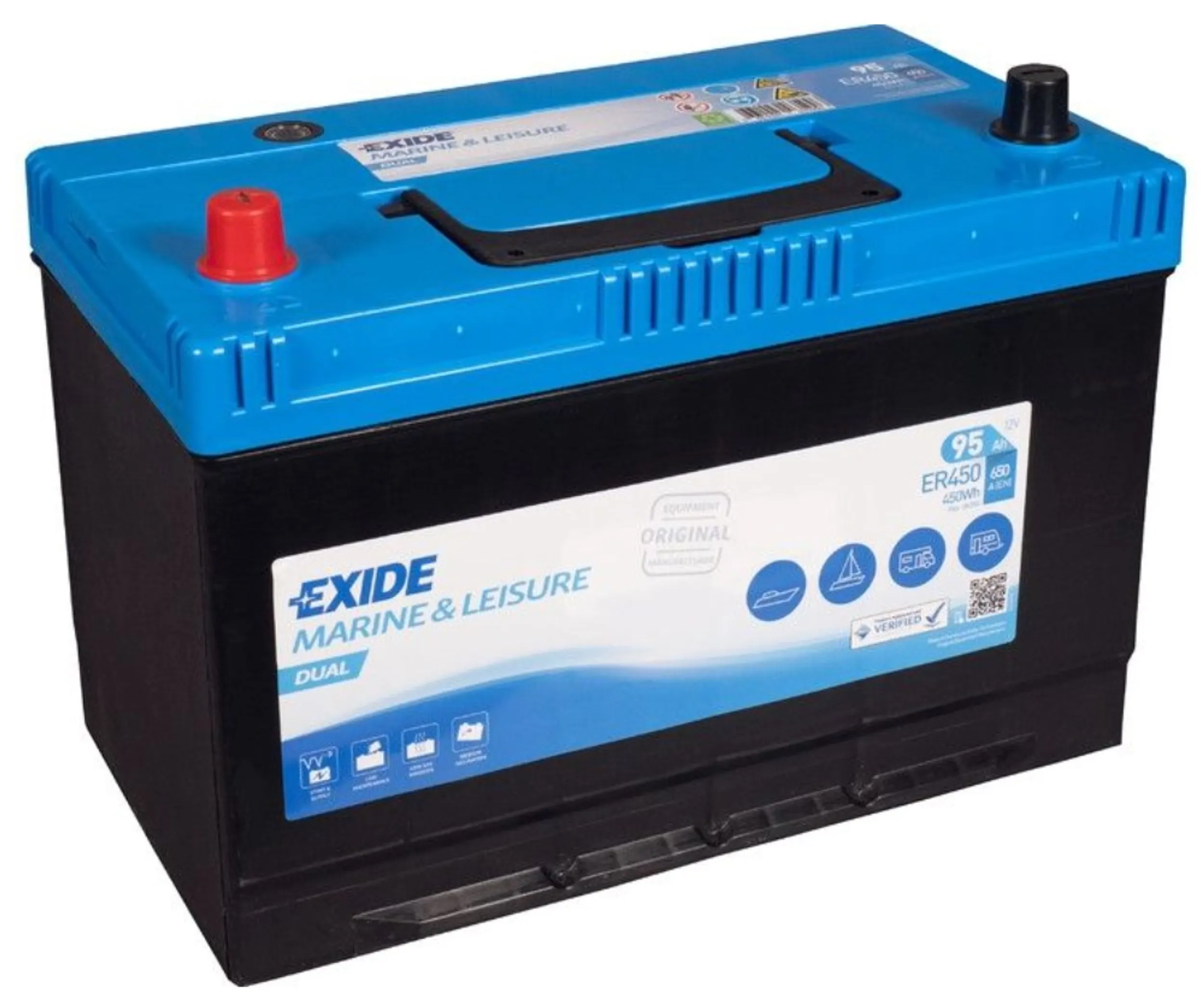 EXIDE BATTERI MARINE DUAL 12V 95AH