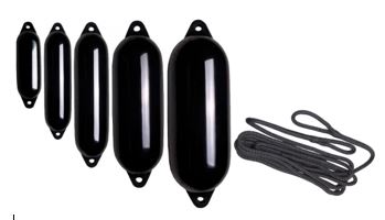 Majoni Star 1 fender S�T 45 cm. - Sort