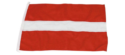 Gste flag Letland 20x30 cm