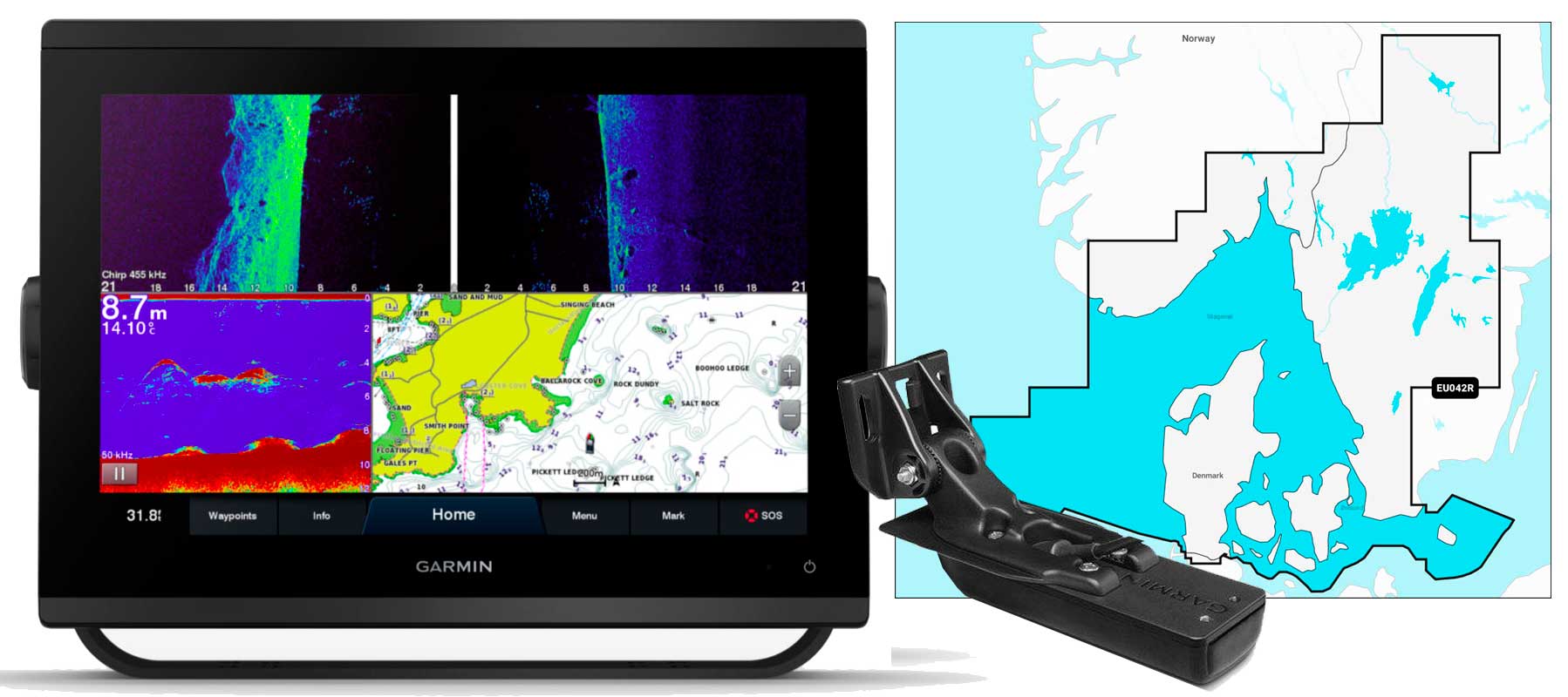 Garmin GPSmap 1223xsv, GT54UHD-TM og NSEU042R