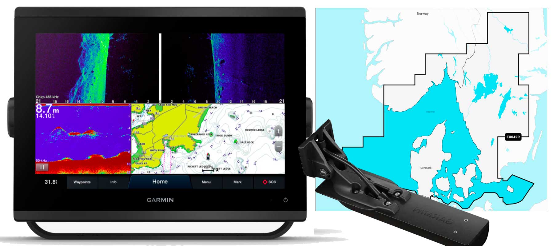 Garmin GPSmap 1223xsv, GT56UHD-TM og NSEU042R