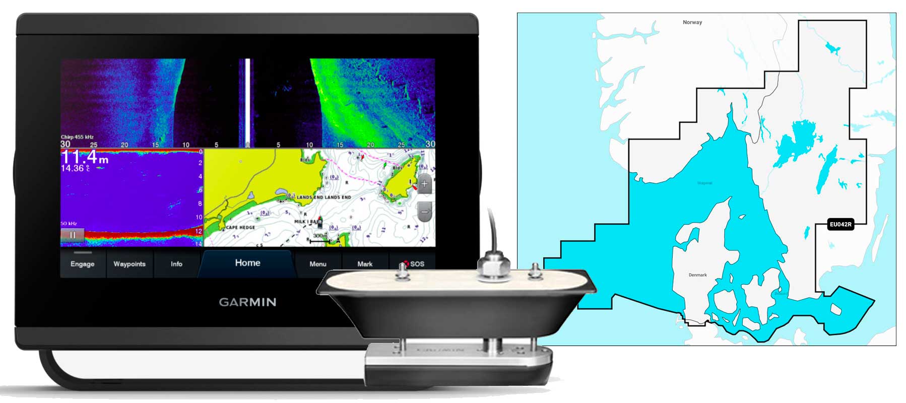 Garmin GPSmap 723xsv, GT51M-TH og NSEU042R