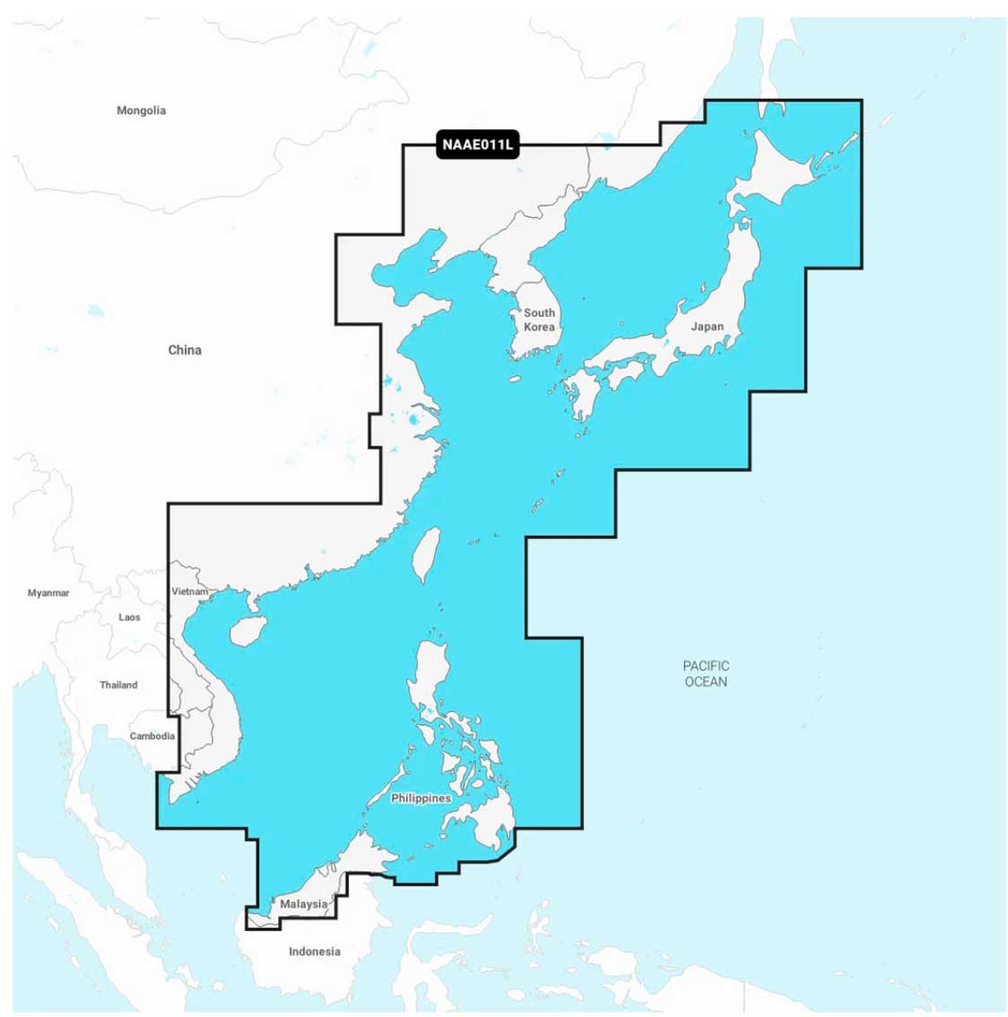 Navionics+ NAAE011L, China Sea & Japan
