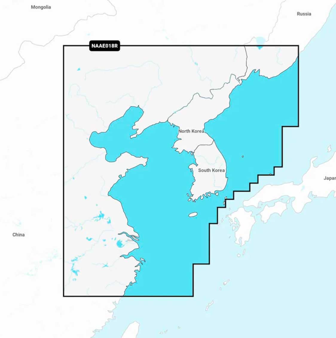 Navionics+ NAAE018R, Yellow Sea