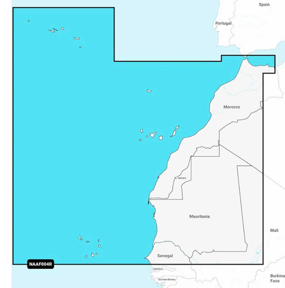 Navionics+ NAAF004R, Africa, West