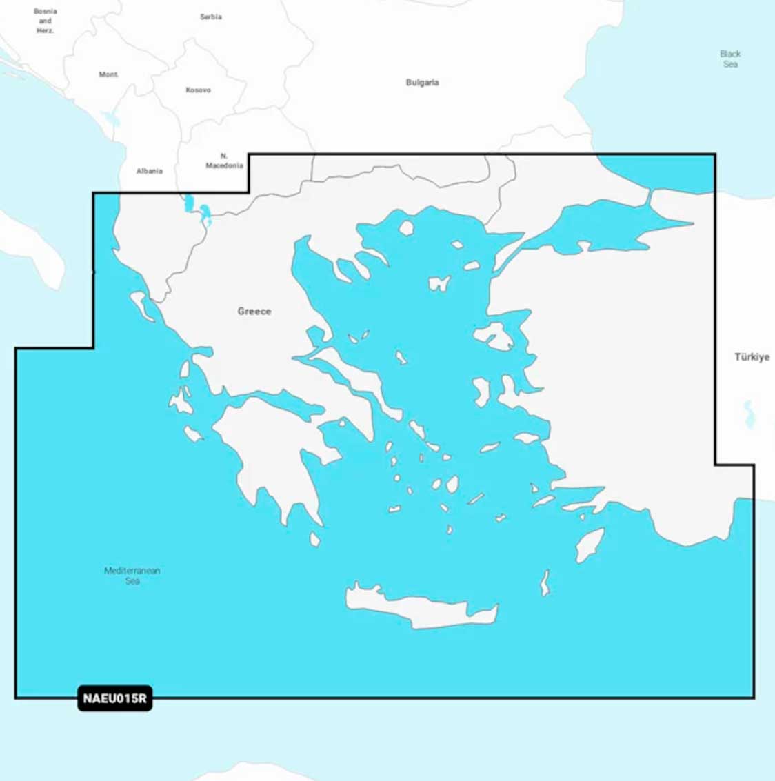 Navionics+ NAEU015R, Aegean Sea, Sea of Marmara