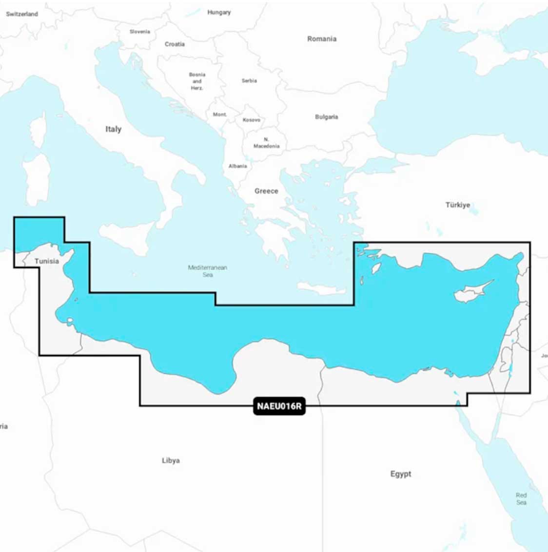 Navionics+ NAEU016R, Mediterranean Sea, Southeast
