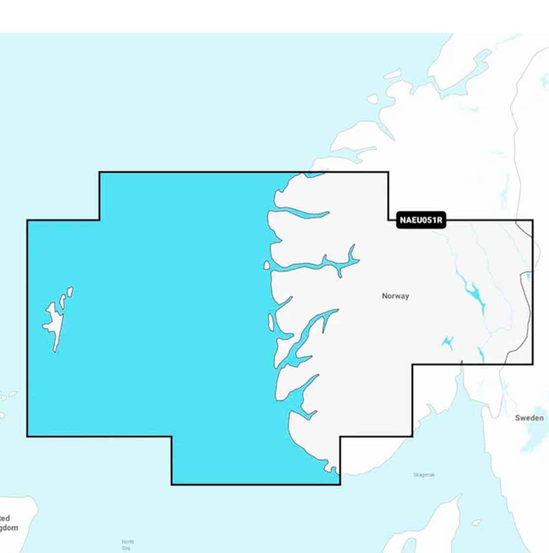 Navionics+ NAEU051R, Norway, Lista to Sognefjord
