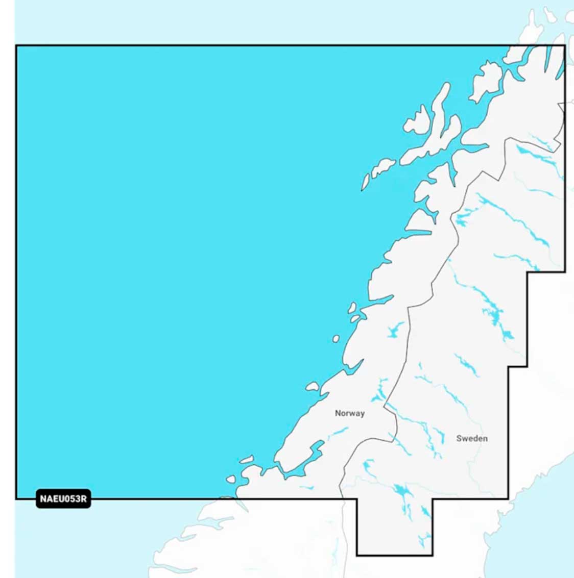 Navionics+ NAEU053R, Norway, Trondheim to Tromso