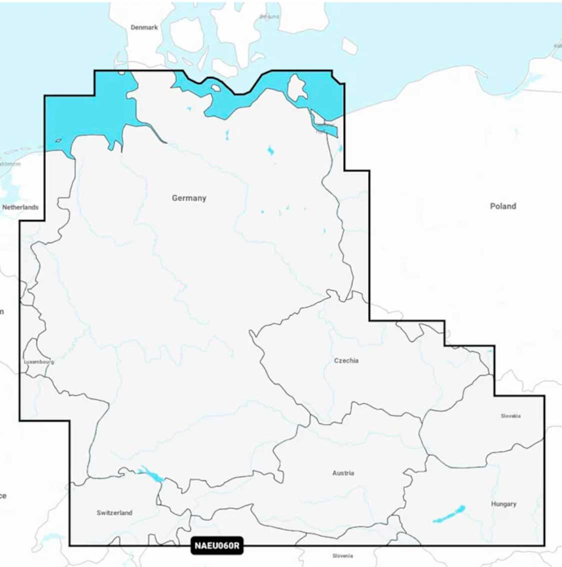 Navionics+ NAEU060R, Germany, Lakes & Rivers