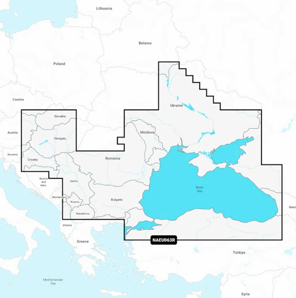 Navionics+ NAEU063R, Black Sea & Azov Sea