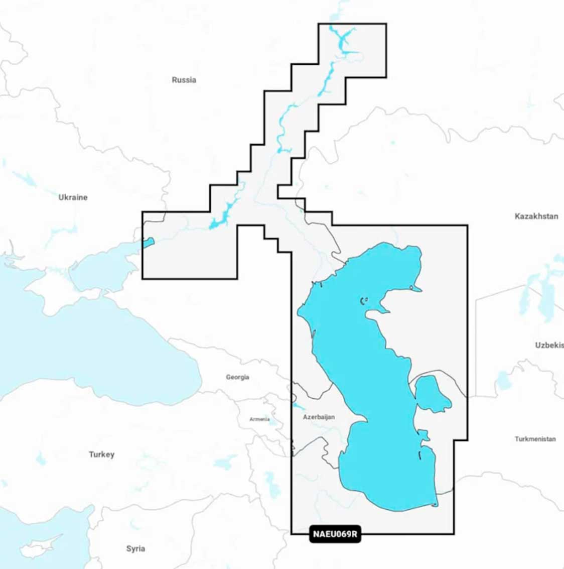 Navionics+ NAEU069R, Caspian Sea Lower Volga River