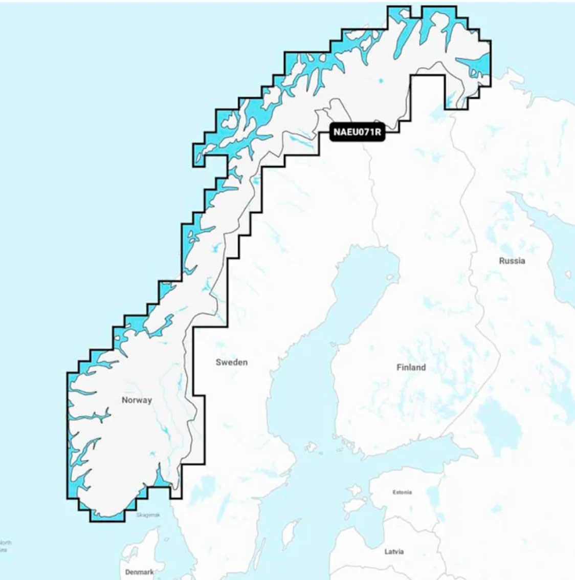 Navionics+ NAEU071R, Norway, Lakes & Rivers