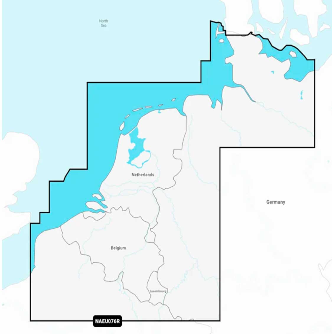 Navionics+ NAEU076R, Benelux & Germany, West