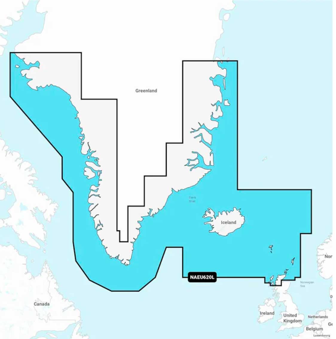 Navionics+ NAEU620L, Greenland & Iceland