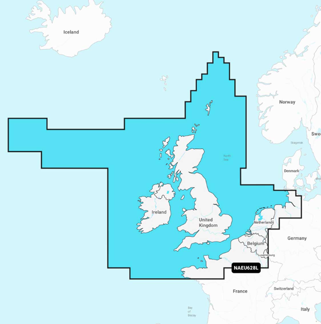 Navionics+ NAEU628L U.K., Ireland & Holland