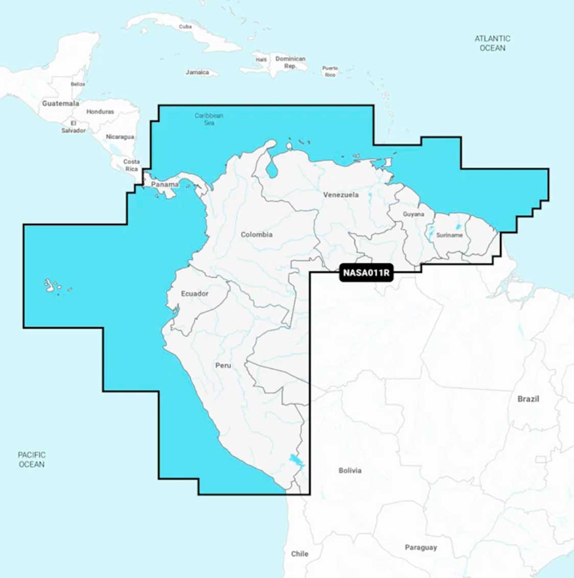 Navionics+ NASA011R, South America, North