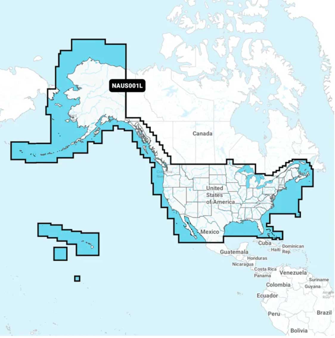Navionics+ NAUS001L, U.S. & Coastal Canada