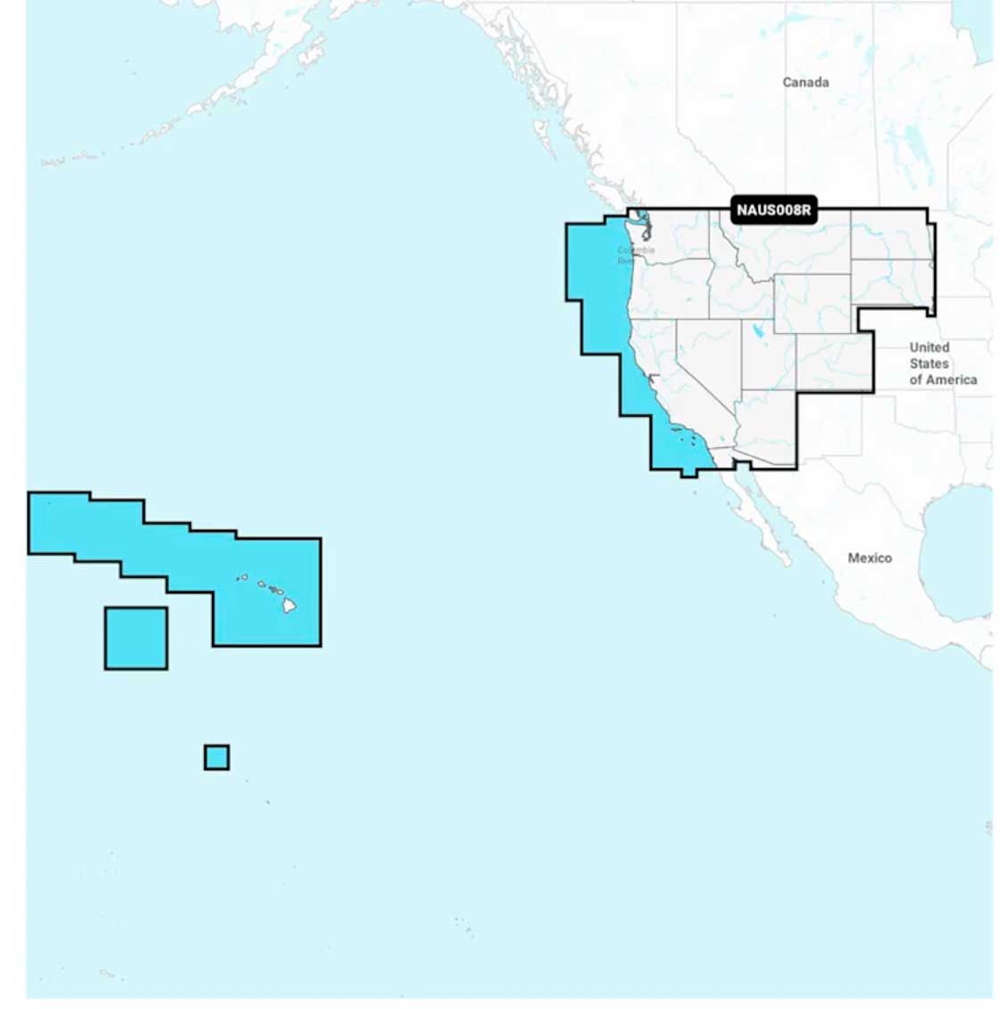 Navionics+ NAUS008R, U.S. West