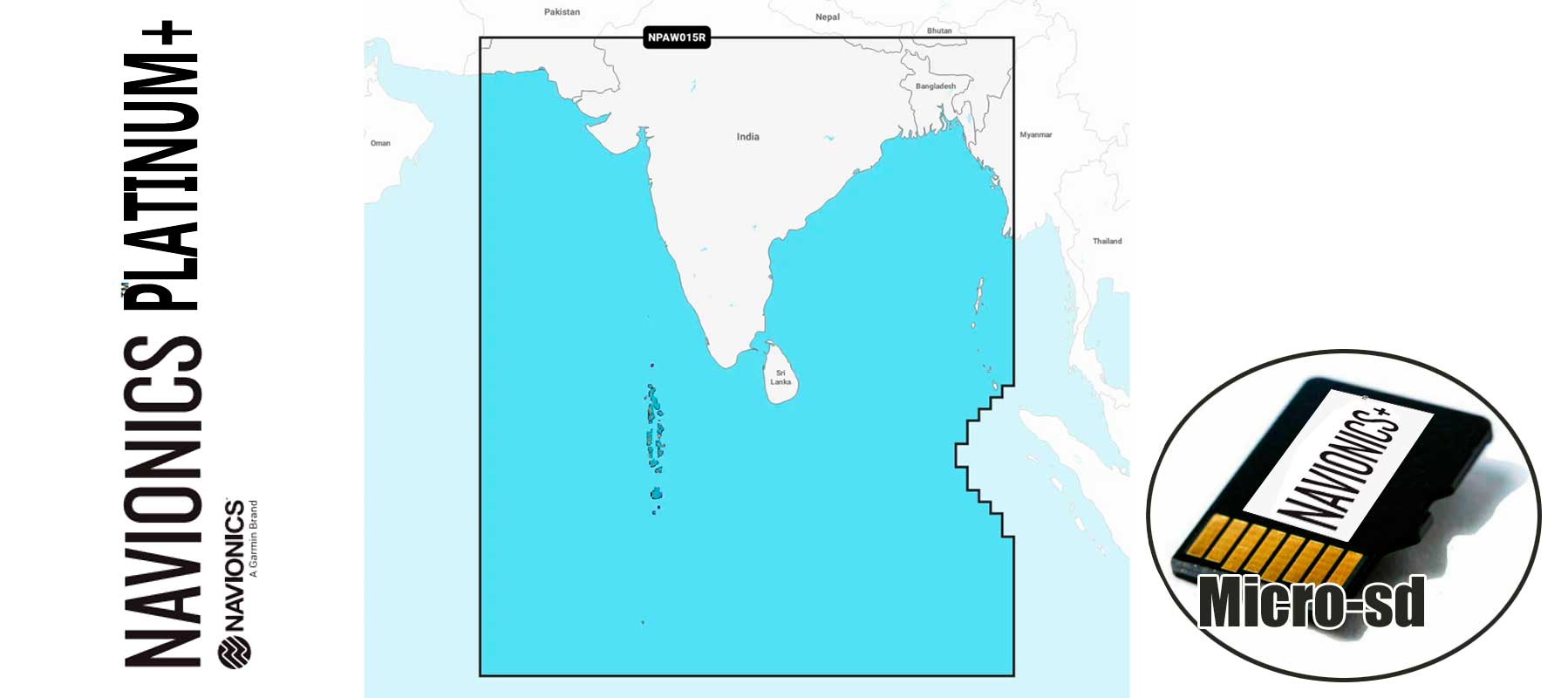 Navionics Platinum+ NPAW015R, Indian Subcontinent