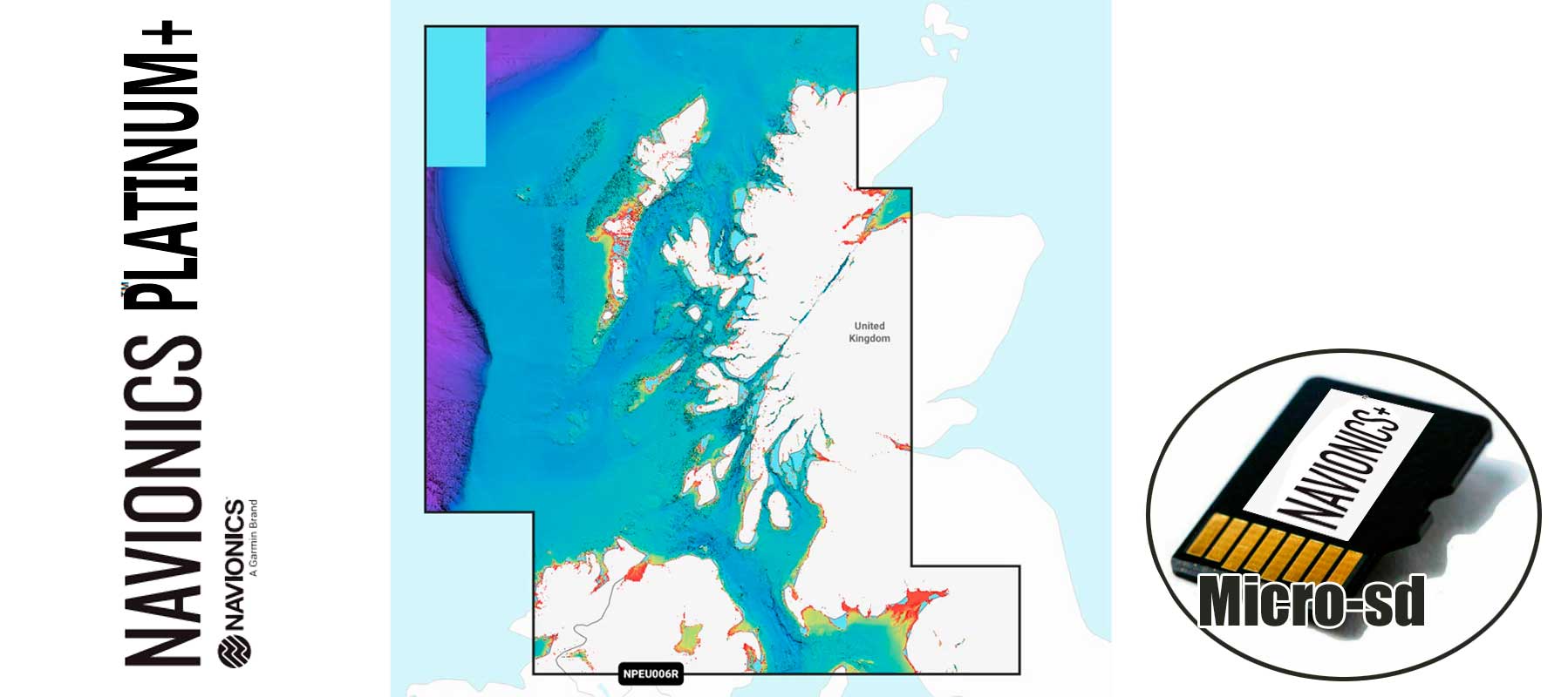 Navionics Platinum+ NPEU006R, Scotland, West Coast