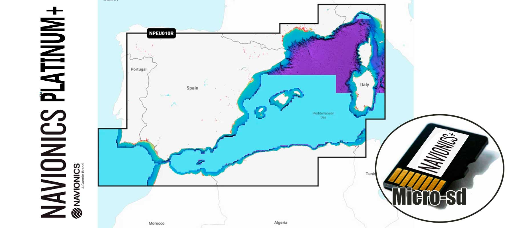 Navionics Platinum+ NPEU010R, Spain, Mediterranean