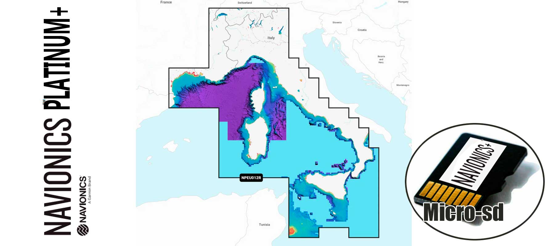 Navionics Platinum+ NPEU012R, Mediterranean Sea