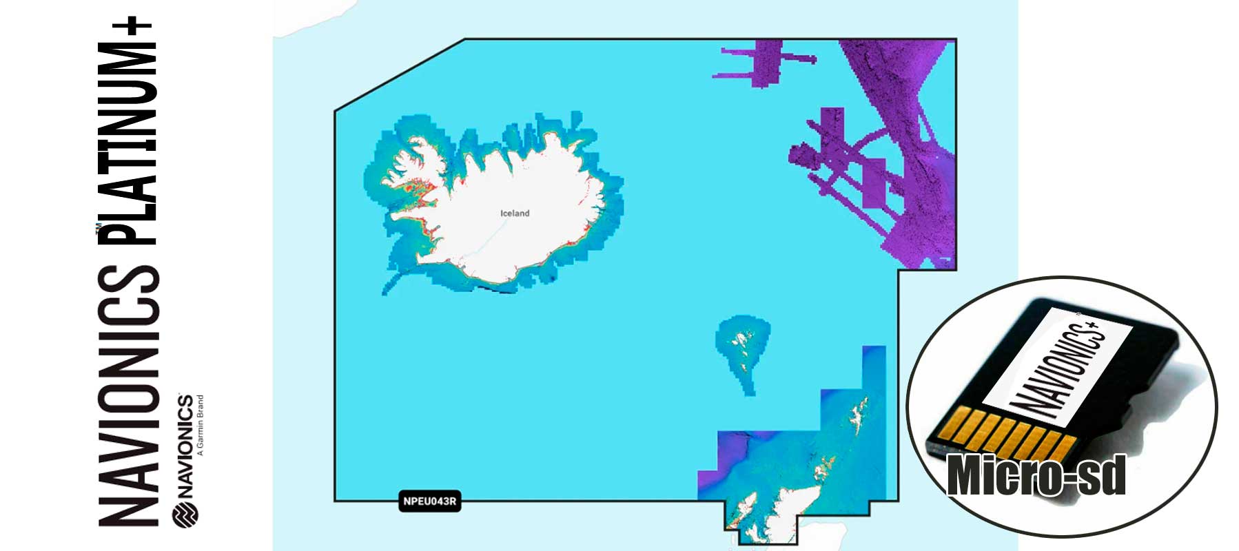 Navionics Platinum+ NPEU043R, Iceland to Orkney
