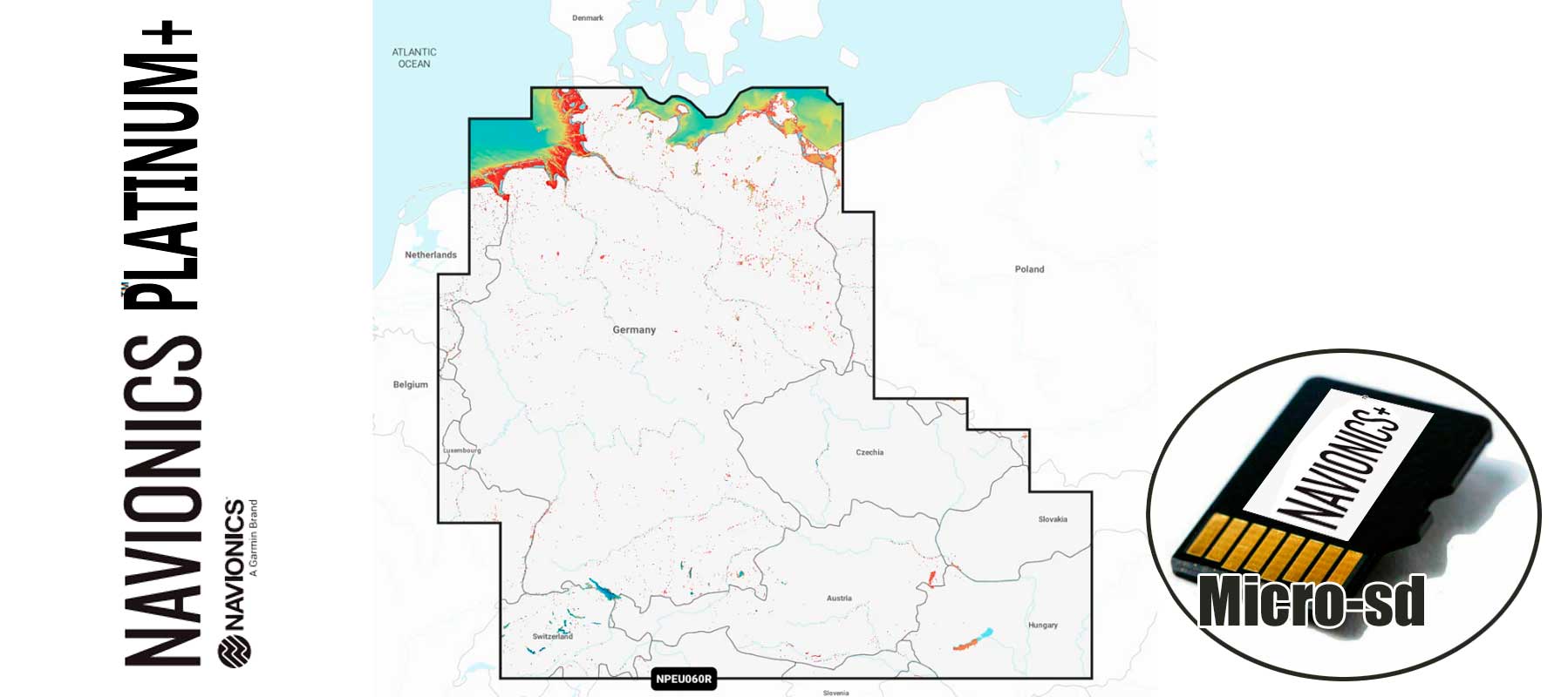 Navionics Platinum+ NPEU060R, Germany, Lakes River