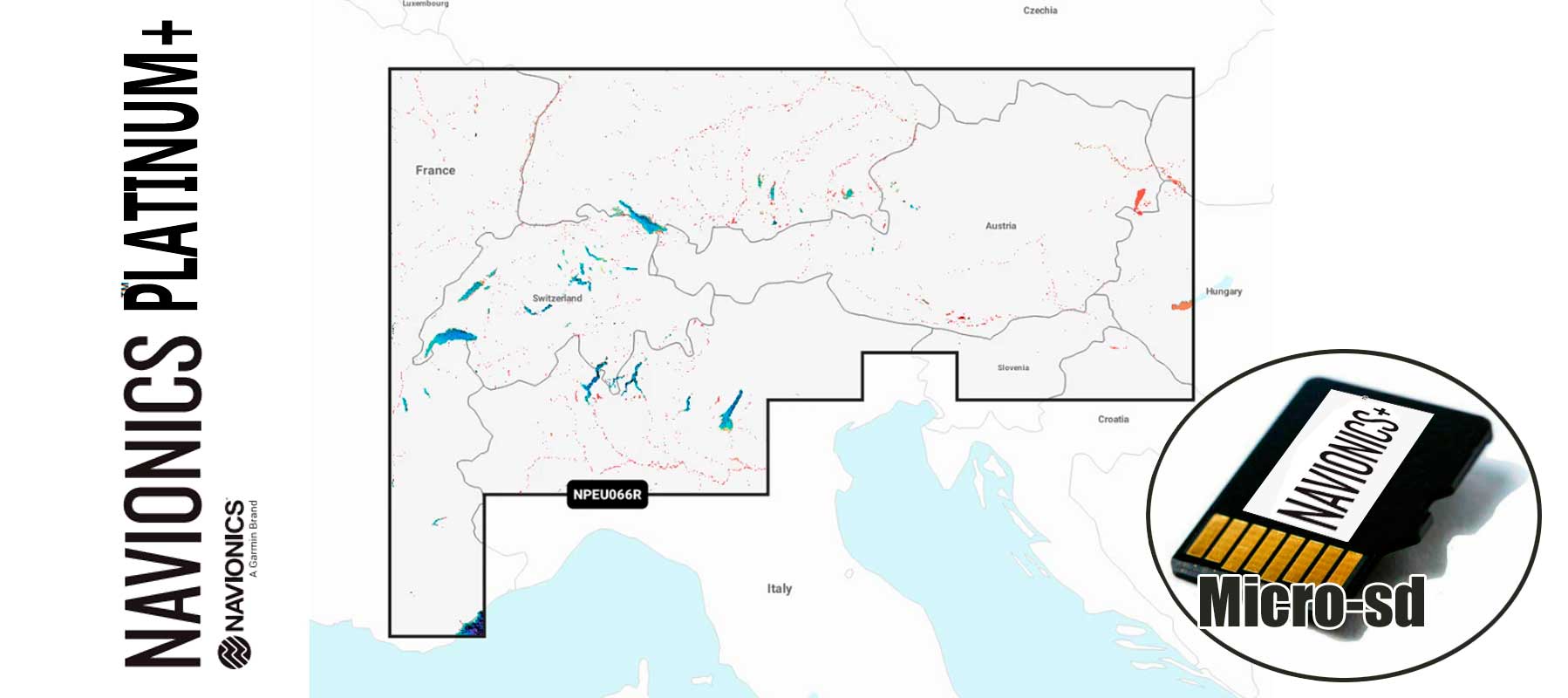 Navionics Platinum+ NPEU066R, Alpine, Lakes River