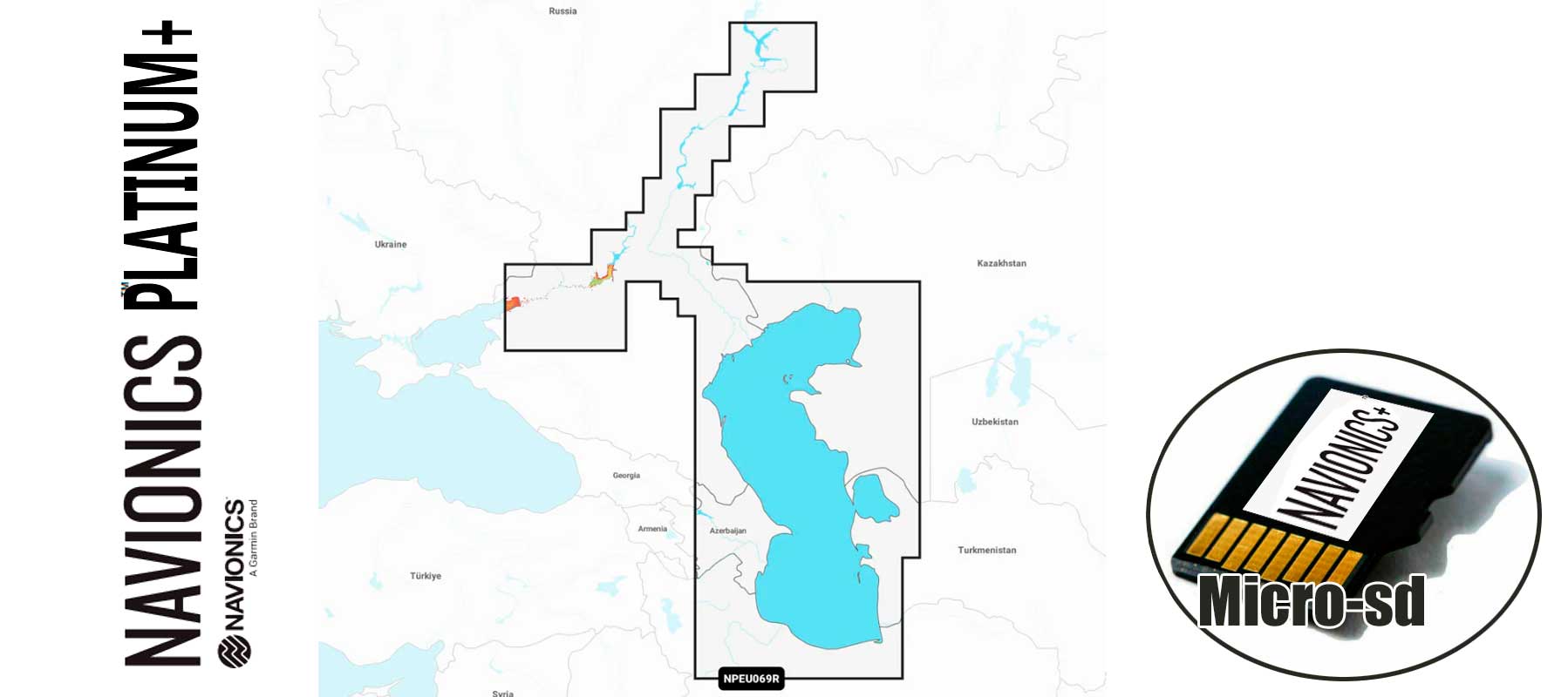 Navionics Platinum+ NPEU069R, Caspian Sea Volga